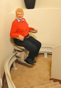 Curved stairlift