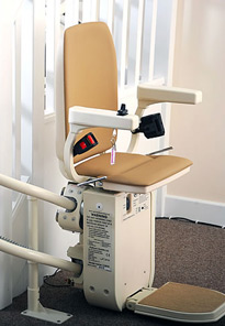 heavy duty Platinum curved stairlift